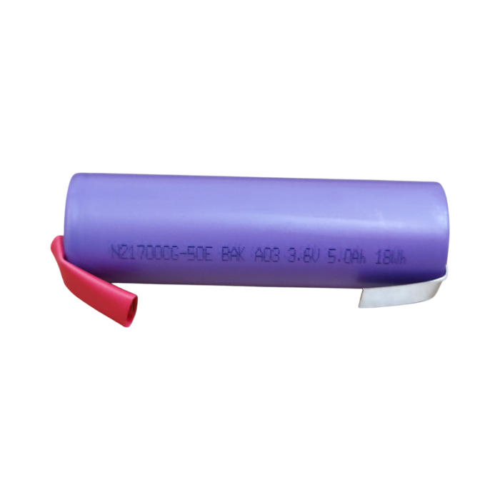 Acumulator BAK N21700CG-50E 5000mAh14.7A, Celula Li-Ion 21700 cu terminale lipite in U [3]