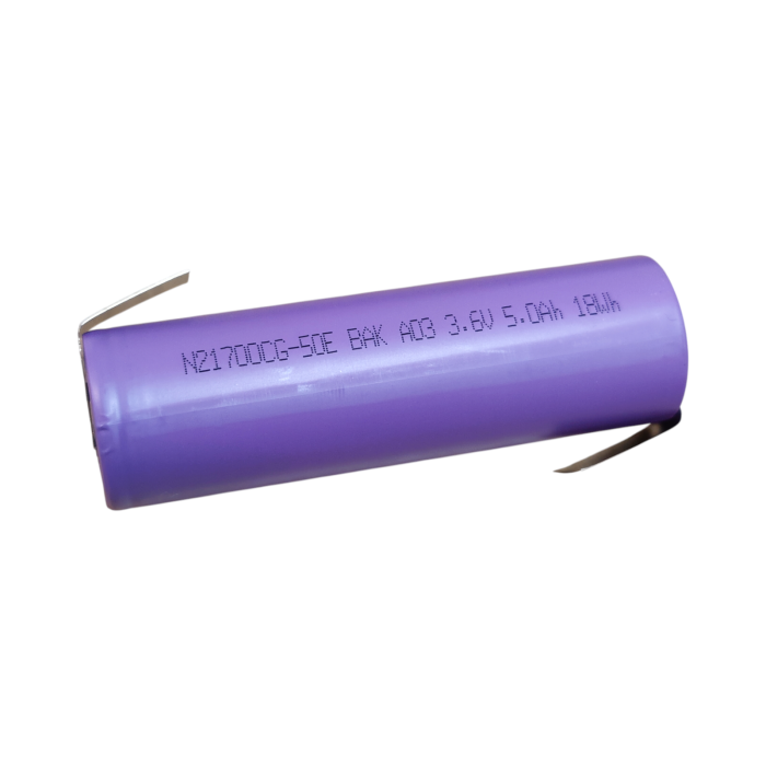 Acumulator BAK N21700CG-50E 5000mAh14.7A, Celula Li-Ion 21700 cu terminale lipite in Z [3]