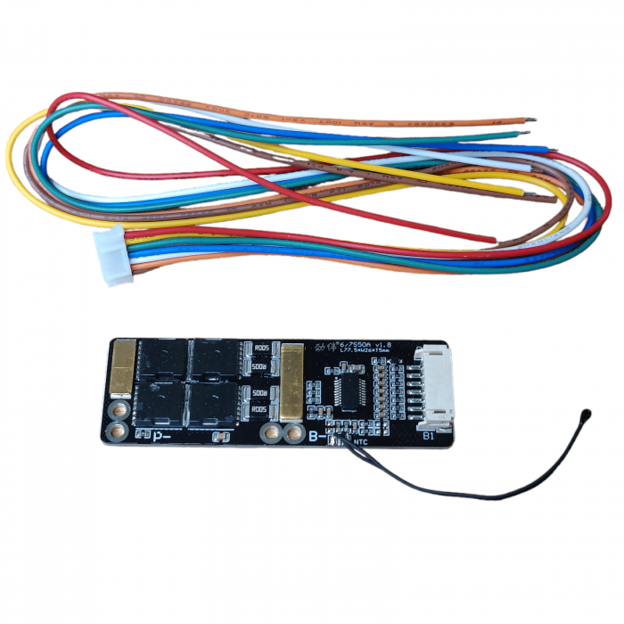 BMS 7s 50A pentru baterie Li-Ion, cu senzor de temperatura [2]