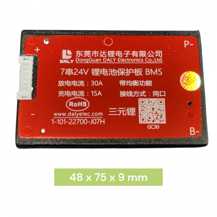 BMS Daly 7S 24V 30A pentru baterii Li-Ion -Balansare si Port Comun [4]