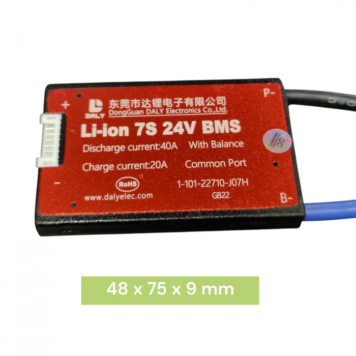 BMS Daly 7S 24V 40A pentru baterii Li-Ion -Balansare si Port Comun [4]