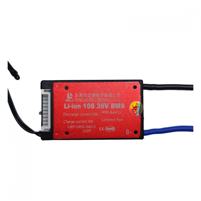 BMS Litiu Ion 10S, 36V, 20A cu functie de balansare si port comun [3]