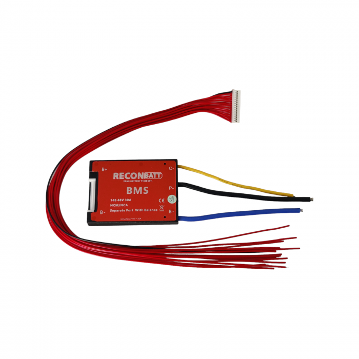 BMS Litiu Ion 14S, 48V, 30A cu functie de balansare si port separat [2]