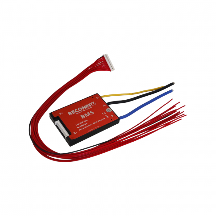 BMS Litiu Ion 14S, 48V, 30A cu functie de balansare si port separat [3]