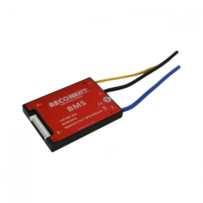 BMS Litiu Ion 14S, 48V, 30A cu functie de balansare si port separat [4]