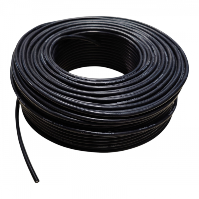 Cablu Siliconic Negru AWG 8 - Conductor Gros pentru Aplicatii de Inalta Putere [1]