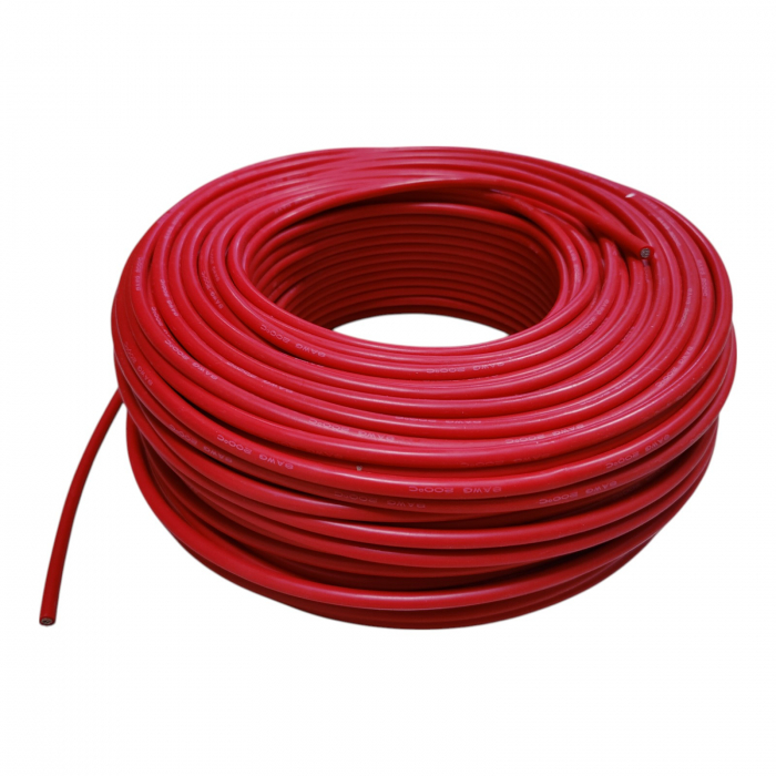 Cablu Siliconic Rosu AWG 8 - Conductor Gros pentru Aplicatii de Inalta Putere [1]