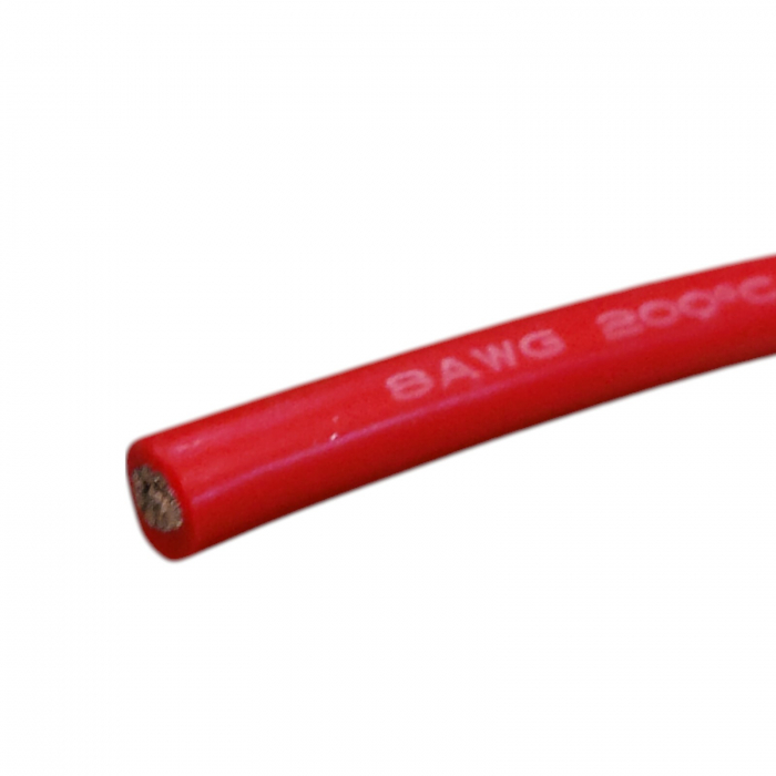 Cablu Siliconic Rosu AWG 8 - Conductor Gros pentru Aplicatii de Inalta Putere [3]