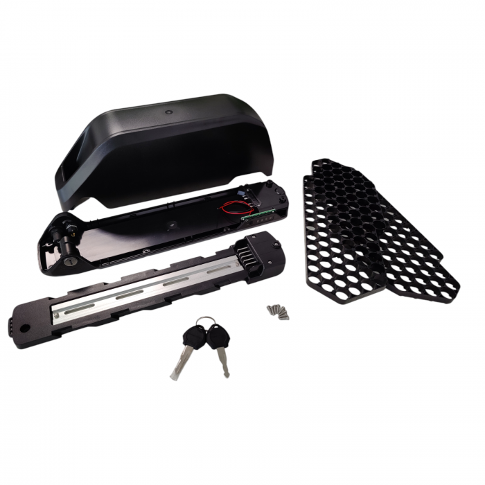 Carcasa REENTION DP-9 pentru baterie bicicleta electrica 36V, 48V sau 52V, 91 celule tip 18650, mufa incarcare 5A si siguranta fuzibila [7]