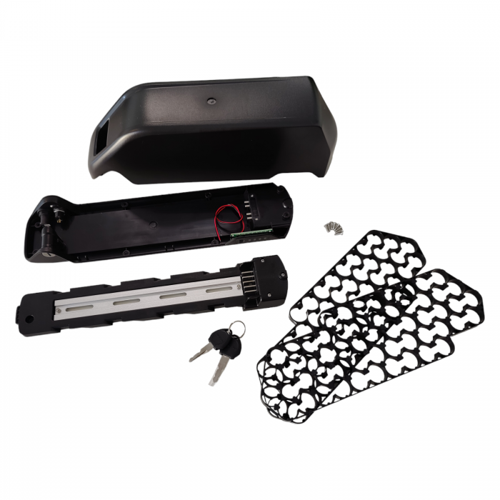 Carcasa REENTION Polly DP-2170-5 DP-5 pentru baterie bicicleta electrica 36V, 48V, 52V 56 celule tip 21700, mufa incarcare 5A si siguranta fuzibila [8]