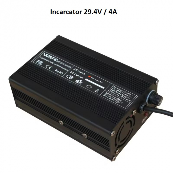 Incarcator 29.4V 4A Pentru baterie Li-Ion de 24V- Incarcare  Eficienta si Sigura [2]