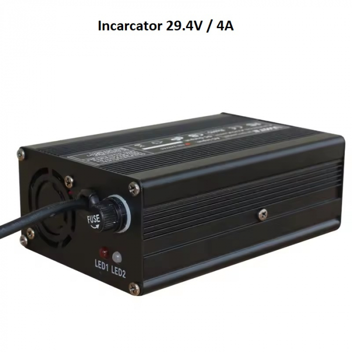 Incarcator 29.4V 4A Pentru baterie Li-Ion de 24V- Incarcare  Eficienta si Sigura [4]