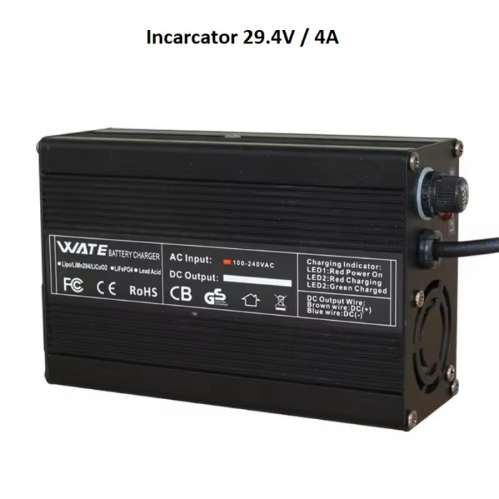 Incarcator 29.4V 4A Pentru baterie Li-Ion de 24V- Incarcare  Eficienta si Sigura [3]