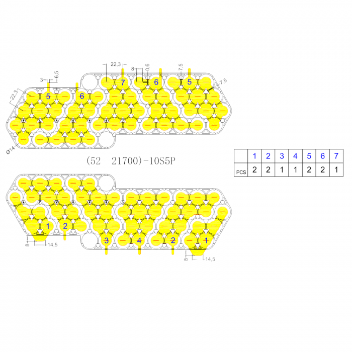 Nichel pur pentru sudura acumulatori tip 21700, predecupat pentru baterie format 10s5p [2]