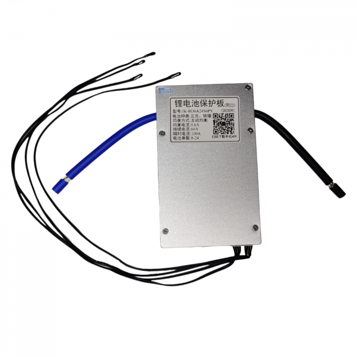 BMS JK-BD6A24S6PY, format 8S -24S, 60A, pentru Baterii LiFePO4/ Li-Ion/ LTO/ NMC cu functie de legare in paralel [3]