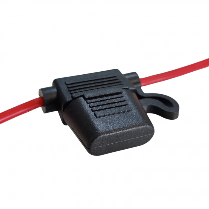 Suport siguranta cu cablu siliconic 14AWG+ siguranta 30A [4]