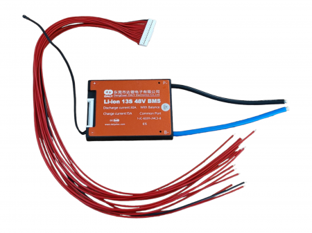 BMS Li-Ion - BMS Daly 13S 30A pentru baterii Li-Ion port comun