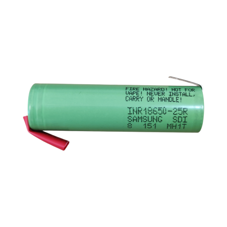 Baterii - Acumulator SAMSUNG INR18650-25R 2500mAh 20A, Celula Li-Ion 18650 cu terminale lipite in Z