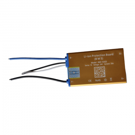 BMS Li-Ion - BMS 7S 24V 25A pentru baterii Li-Ion- Balansare si Port Comun
