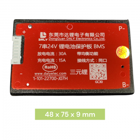 BMS Daly 7S 24V 30A pentru baterii Li-Ion -Balansare si Port Comun [3]