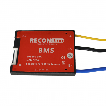 BMS - BMS 10S 36V 30A pentru Baterie Litiu Ion - Balansare si Port Separat