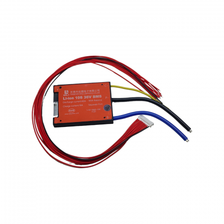 BMS Li-Ion - BMS Litiu Ion 10S, 36V, 40A cu functie de balansare si port comun