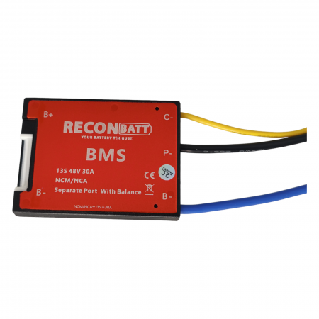 BMS - BMS 13S 48V 30A pentru Baterie Litiu Ion - Balansare si Port Separat