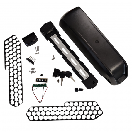Carcase Baterii - Carcasa REENTION Polly DP-5 18650 pentru baterie bicicleta electrica 48V, 52 celule tip 18650, mufa incarcare 2A