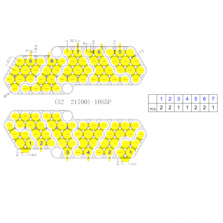 Nichel pur pentru sudura acumulatori tip 21700, predecupat pentru baterie format 10s5p [1]