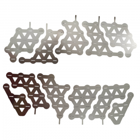 Nichel - Nichel pur pentru sudura acumulatori tip 21700, predecupat pentru baterie format 10s5p