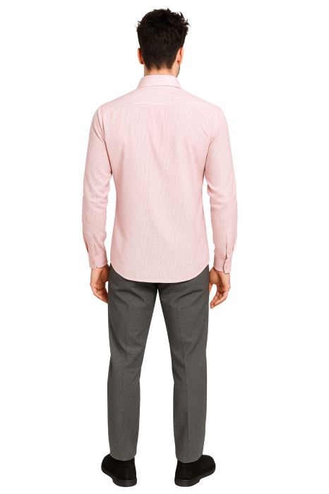 Cămașă Bărbați REDRESS Rose Micro-Stripe – Bumbac Premium & Nasturi din Nucă de Cocos (Corozo) [2]