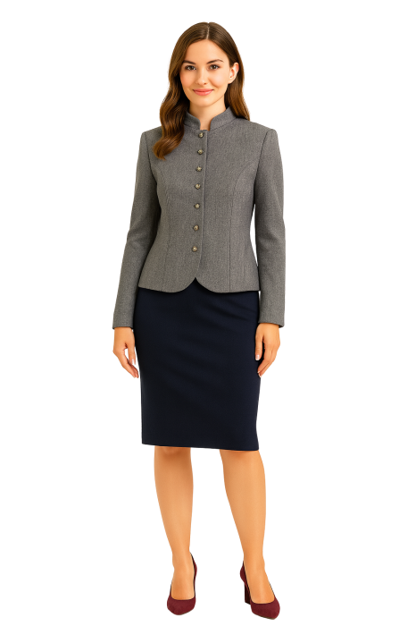 Sacou REDRESS gri mediu – Model elegant [1]