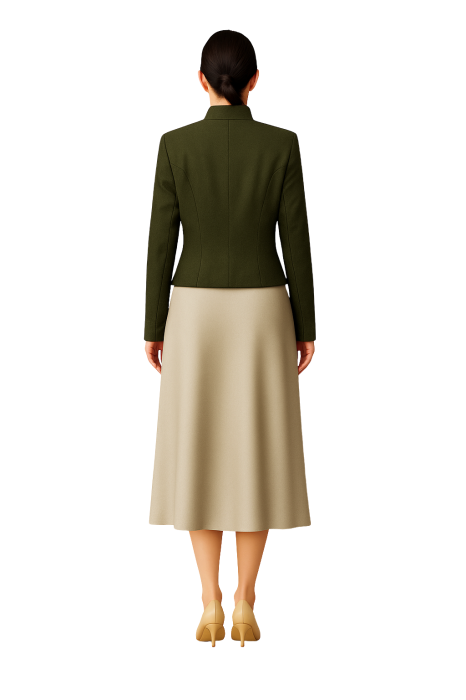 Sacou REDRESS verde olive – Model elegant [2]