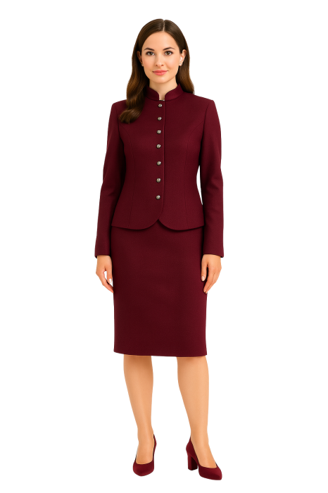 Sacou REDRESS vișiniu intens – Model elegant [1]