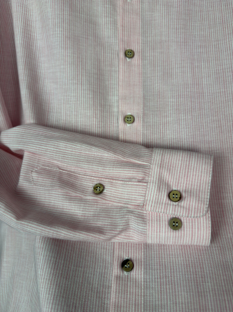 Cămașă Bărbați REDRESS Rose Micro-Stripe – Bumbac Premium & Nasturi din Nucă de Cocos (Corozo) [2]