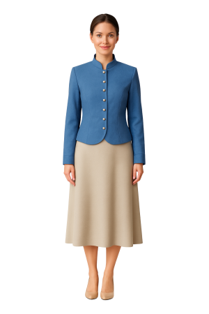 BLACK FRIDAY REDRESS - Sacou REDRESS bleumarin pastel – Model elegant