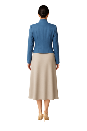 Sacou REDRESS bleumarin pastel – Model elegant [1]