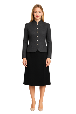 BLACK FRIDAY REDRESS - Sacou REDRESS gri antracit – Model elegant