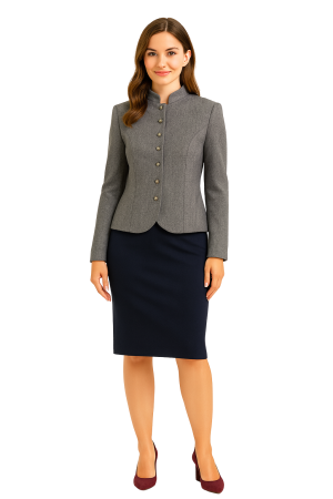 BLACK FRIDAY REDRESS - Sacou REDRESS gri mediu – Model elegant