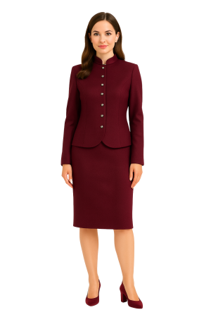 BLACK FRIDAY REDRESS - Sacou REDRESS vișiniu intens – Model elegant