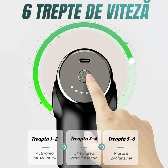 Aparat pentru masaj profesional - verde [4]