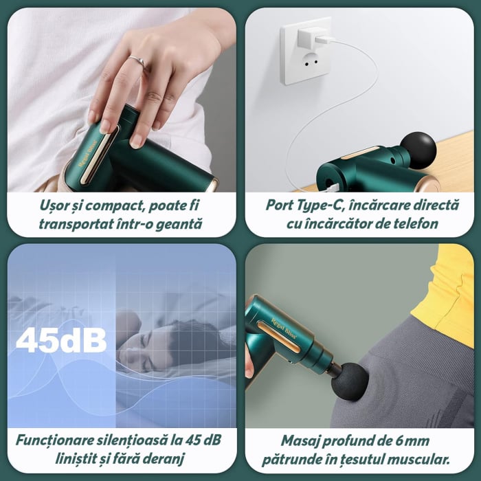 Aparat pentru masaj profesional - verde [6]
