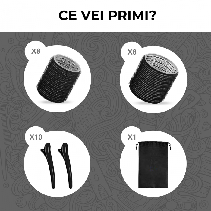 Bigudiuri profesionale de par - negre [5]