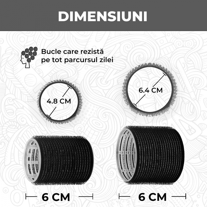 Bigudiuri profesionale de par - negre [6]
