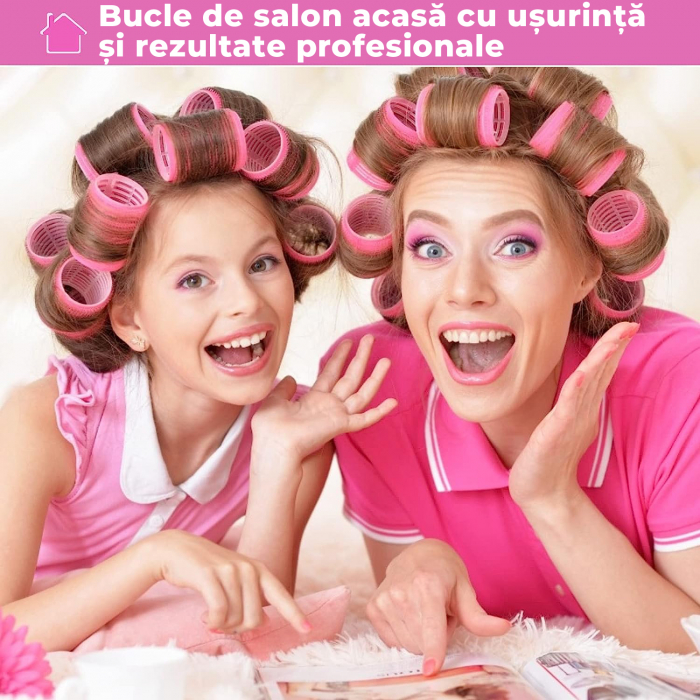 Bigudiuri profesionale de par  - roz [4]