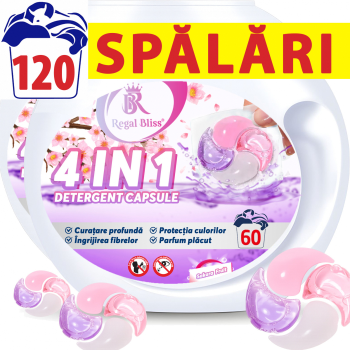 Detergent de rufe capsule 4in1,120 Spalari [1]