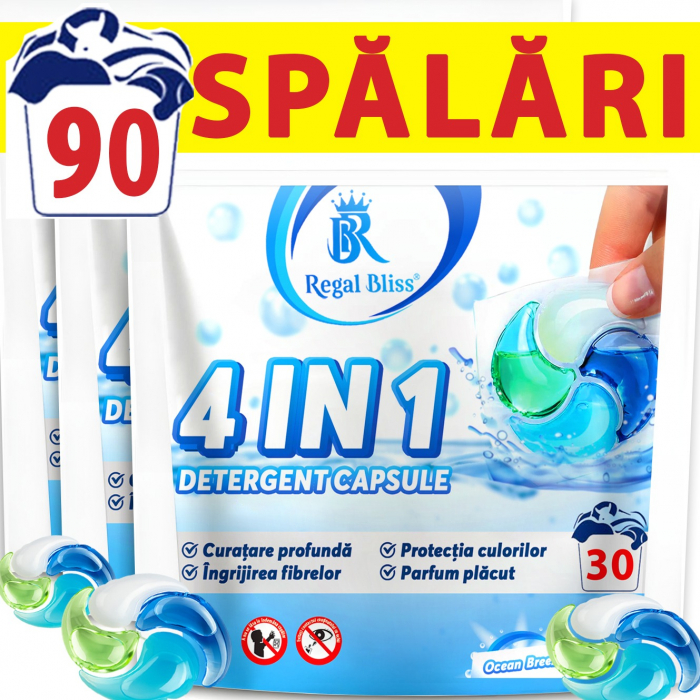 Detergent de rufe capsule 4in1  Ocean Breeze, 90 Spalari [1]