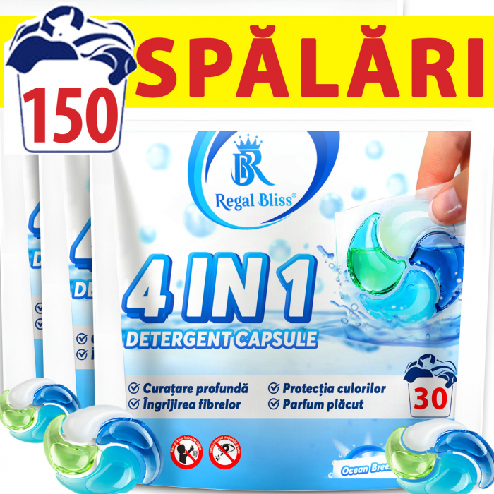 Detergent de rufe capsule 4in1, Ocean Breeze, 150 Spalari [1]