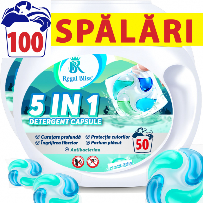 Detergent de rufe capsule 5in1,100 Spalari [1]