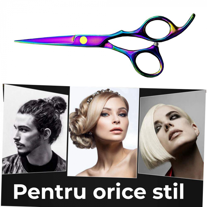 Foarfeca de tuns pentru saloane, Multicolor [7]